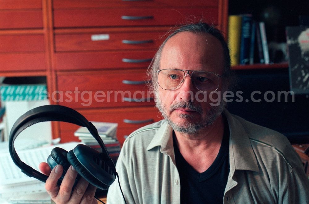 GDR photo archive: Berlin - Peter Gotthardt German composer, musician and publisher in Berlin. He composed more than 50