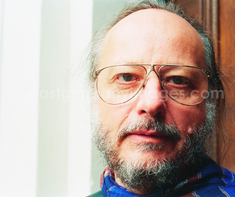 GDR photo archive: Leipzig - Peter Gotthardt German composer, musician and publisher in Berlin. He composed more than 50