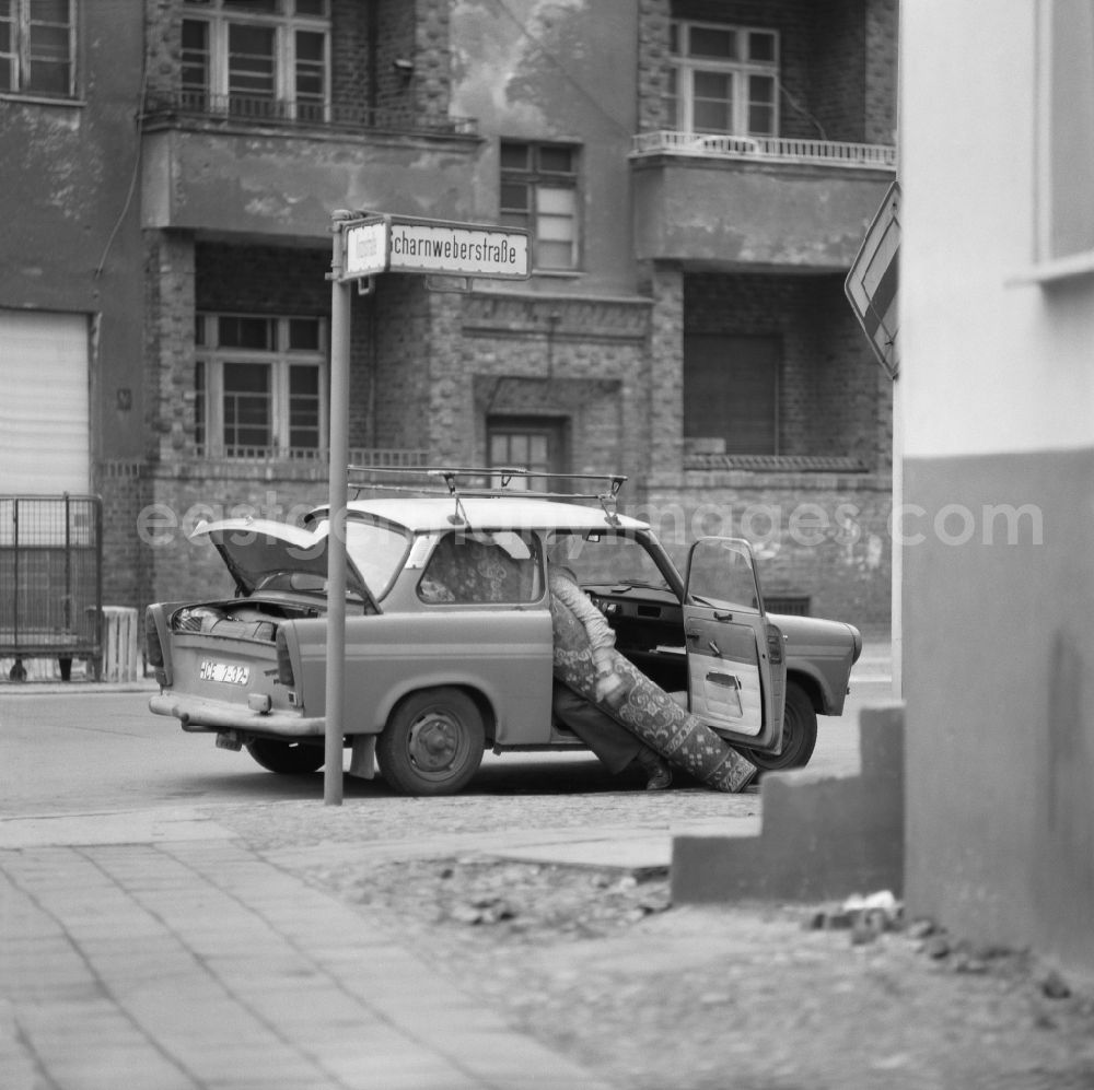Berlin: Car - motor vehicle in traffic Trabant 6