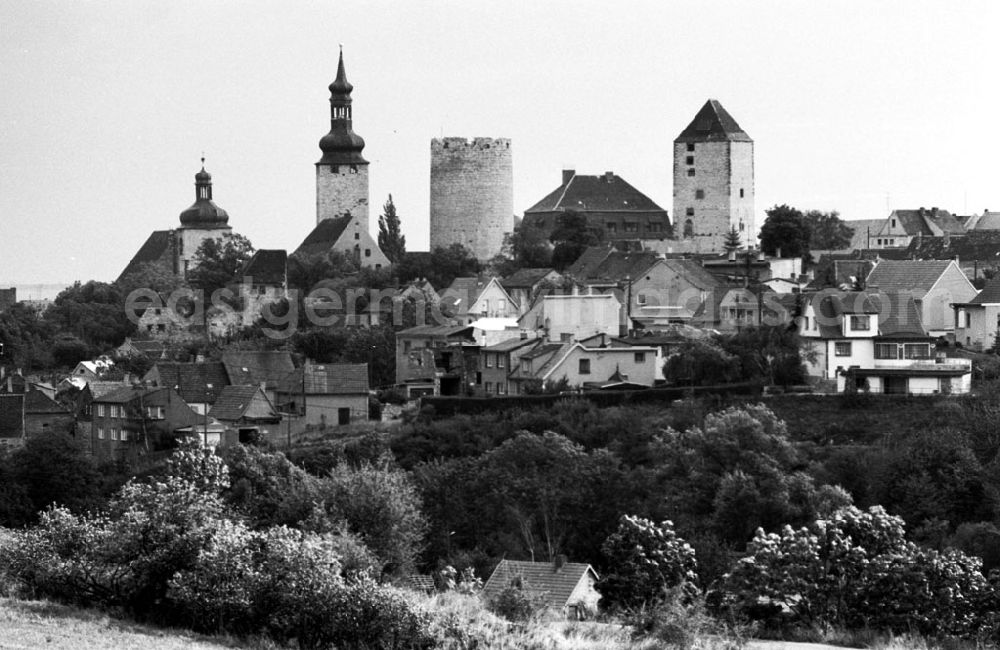 GDR picture archive: Sachsen Anhalt-Querfurt - Querfurt/Sachsen Anhalt Burg, Stadtansicht 06.09.9