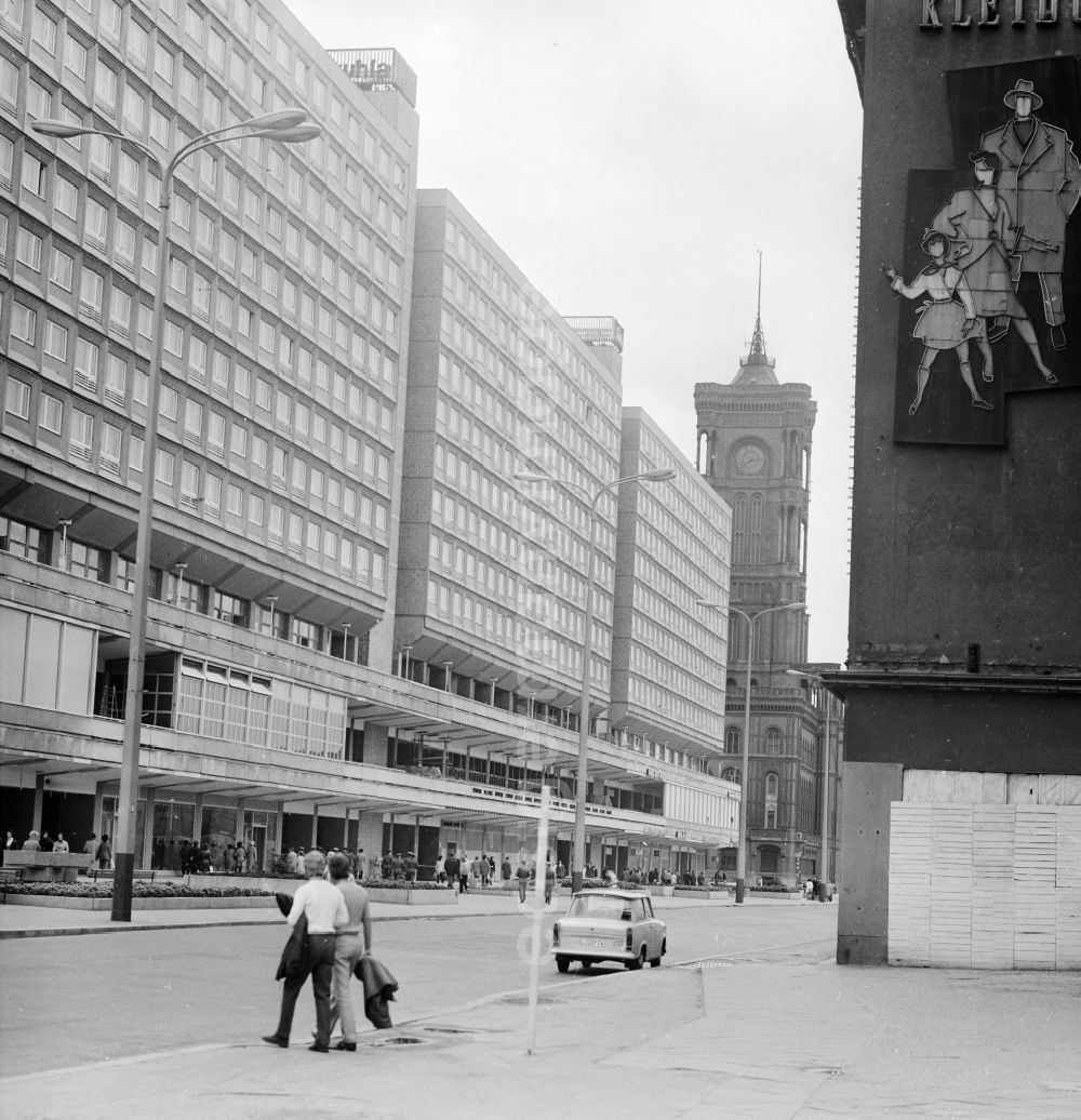 Berlin: The building ensemble Rathauspassagen in Berlin, the former capital of the GDR, German Democratic Republic