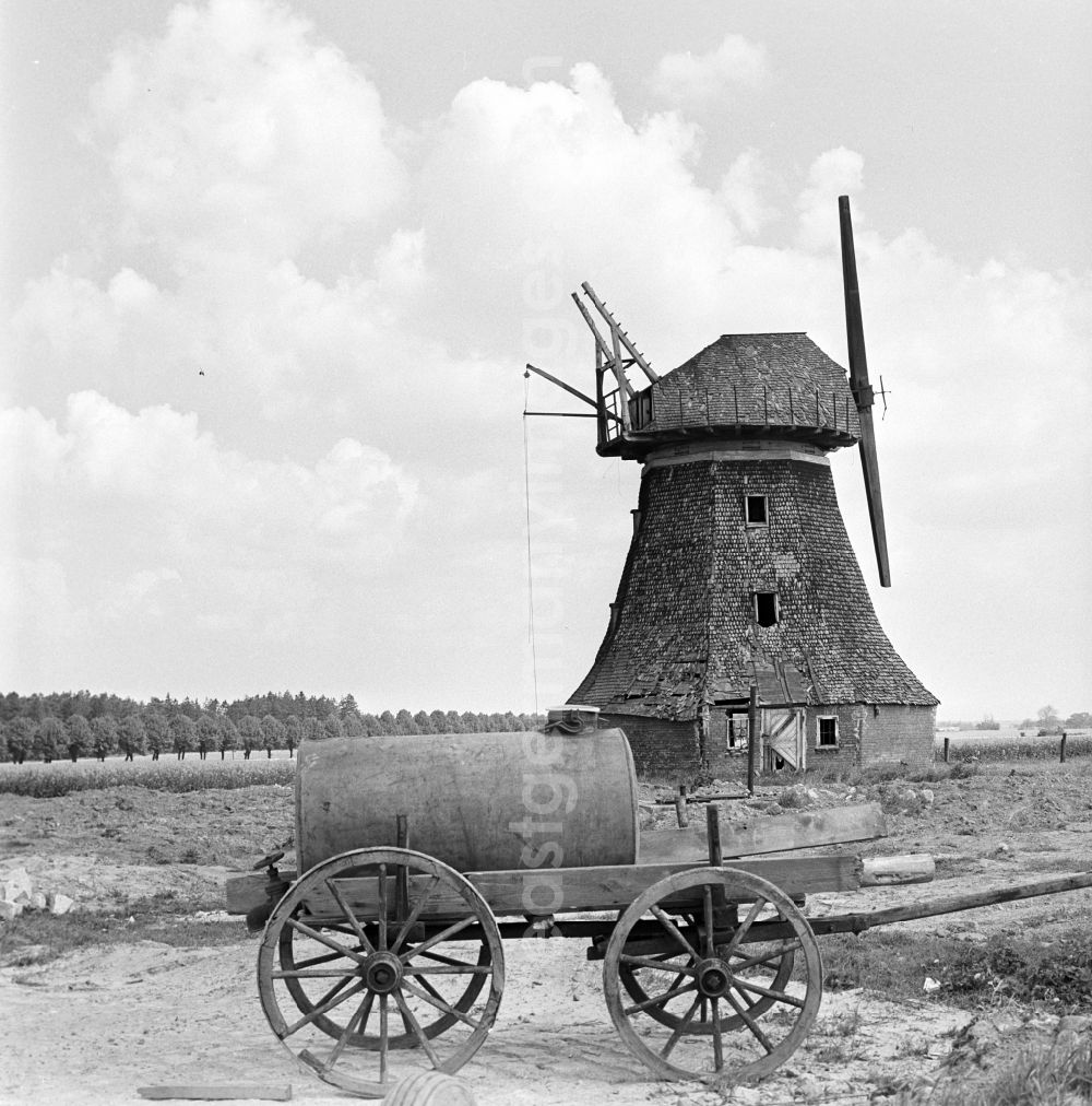 GDR photo archive: Warnemünde - Ruins of the windmill in Dummerstorf in Mecklenburg - Western Pomerania