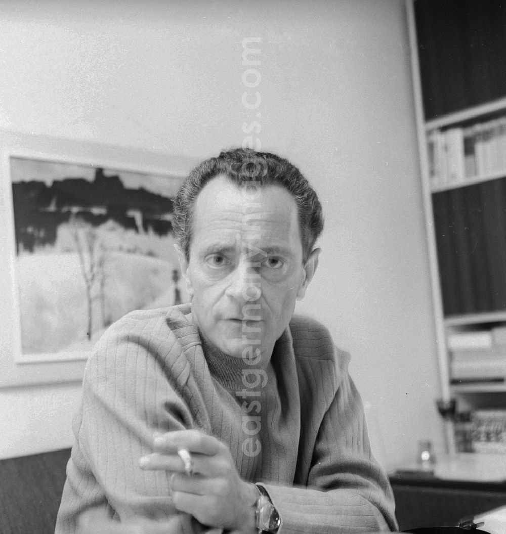 GDR photo archive: Zeuthen - The author Dieter Noll (1927 - 20