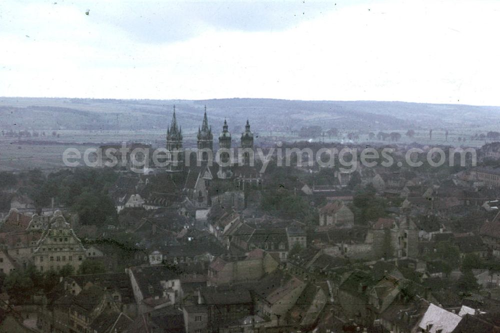 GDR photo archive: Naumburg - Stadtansicht von Naumburg. Townscape of Naumburg.