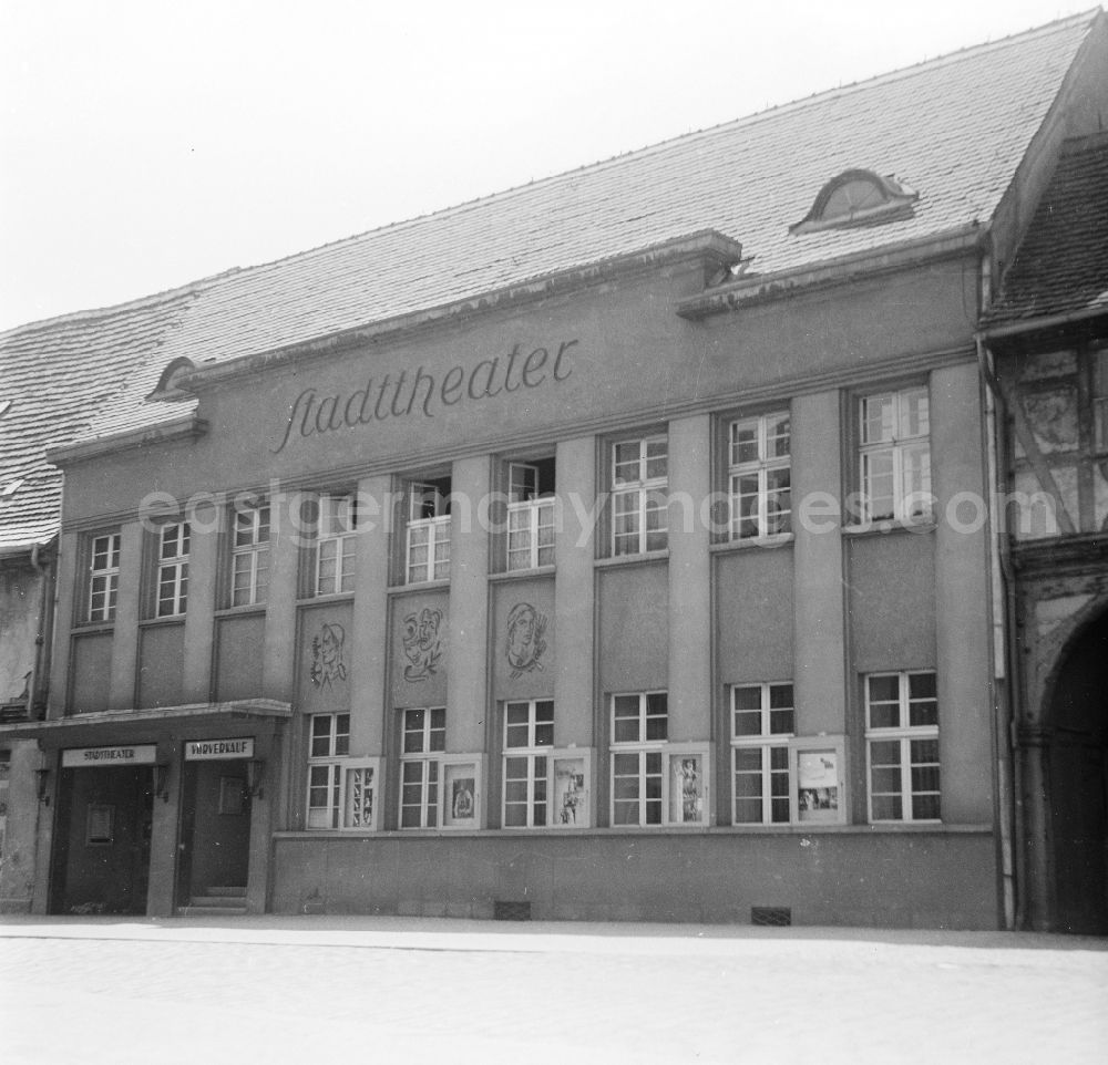 GDR image archive: Köthen (Anhalt) - The municipal theatre in Koethen (Anhalt) in the federal state of Saxony-Anhalt on the territory of the former GDR, German Democratic Republic