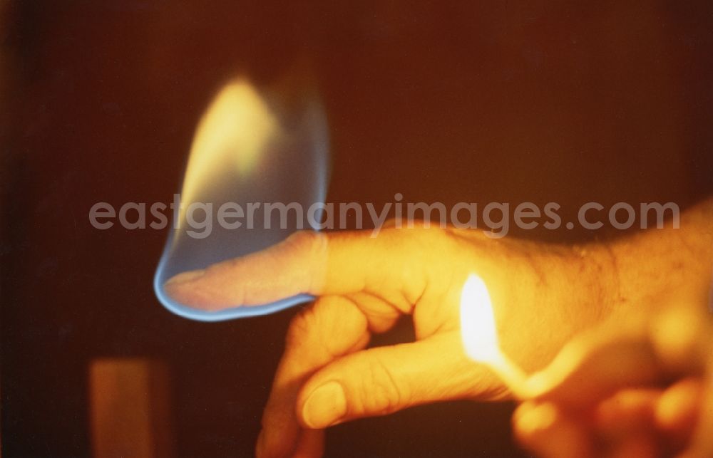 Berlin: Icon Finger with flame in Berlin