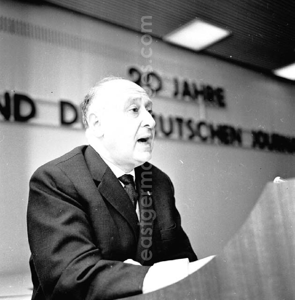 GDR picture archive: unbekannt - 20 Jahre Verband der deutschen Journalisten 27.
