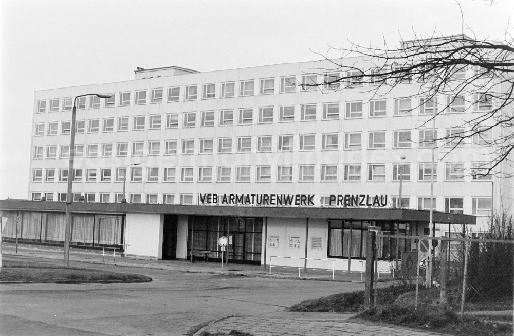 GDR image archive: Prenzlau - Nationally owned enterprise valves and fittings factory VEB Armaturenwerk in Prenzlau in the state Brandenburg on the territory of the former GDR, German Democratic Republic
