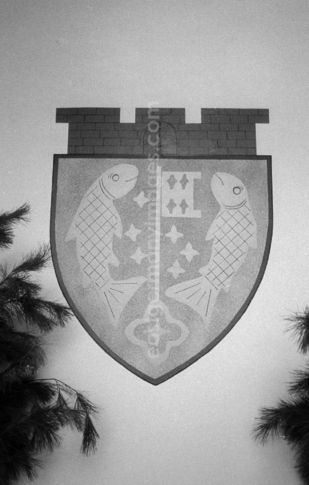 GDR photo archive: Berlin - Coats of arms of the district of Koepenick in Berlin, the former capital of the GDR, German democratic republic