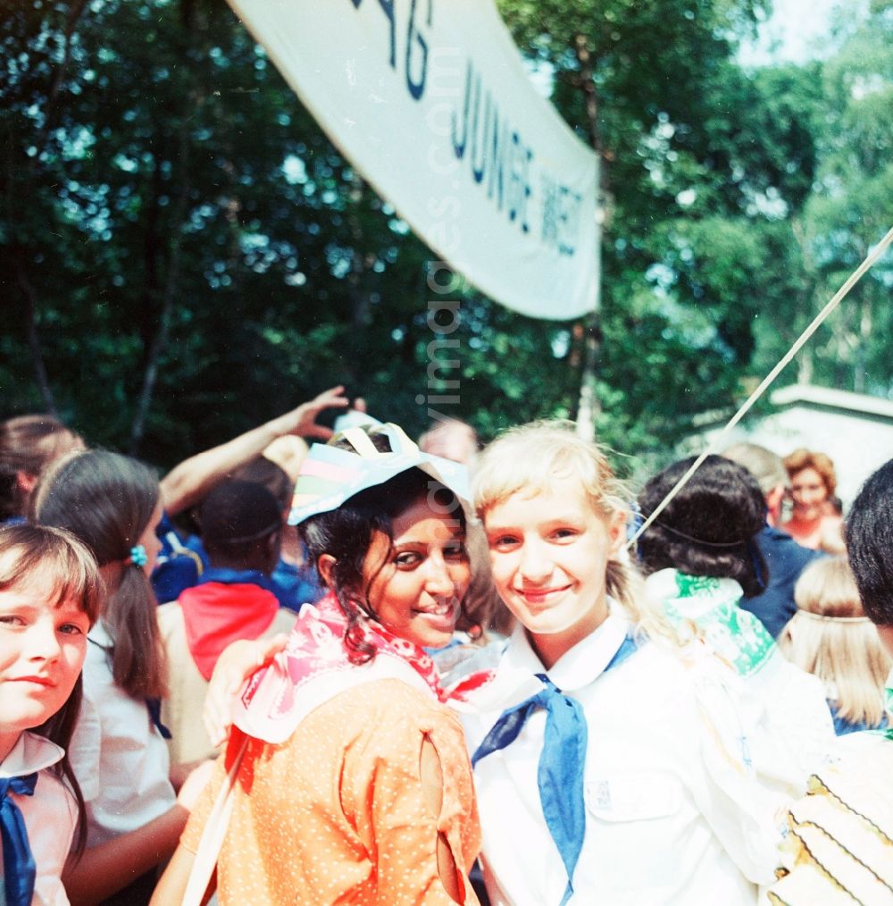 GDR photo archive: Berlin - In summer, 1973 eight million youngsters came from all over the world to the celebration in East Berlin to the 1