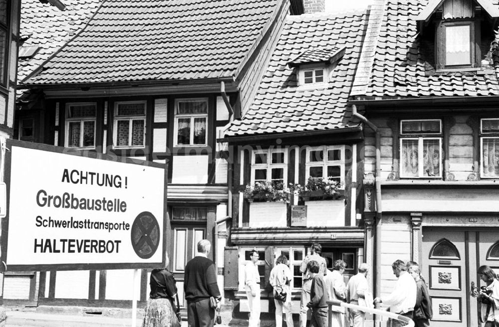 GDR picture archive: Sachsen Anhalt-Wernigerode - Wernigerode - Sachsen Anhalt Stadtansichten 26.07.9