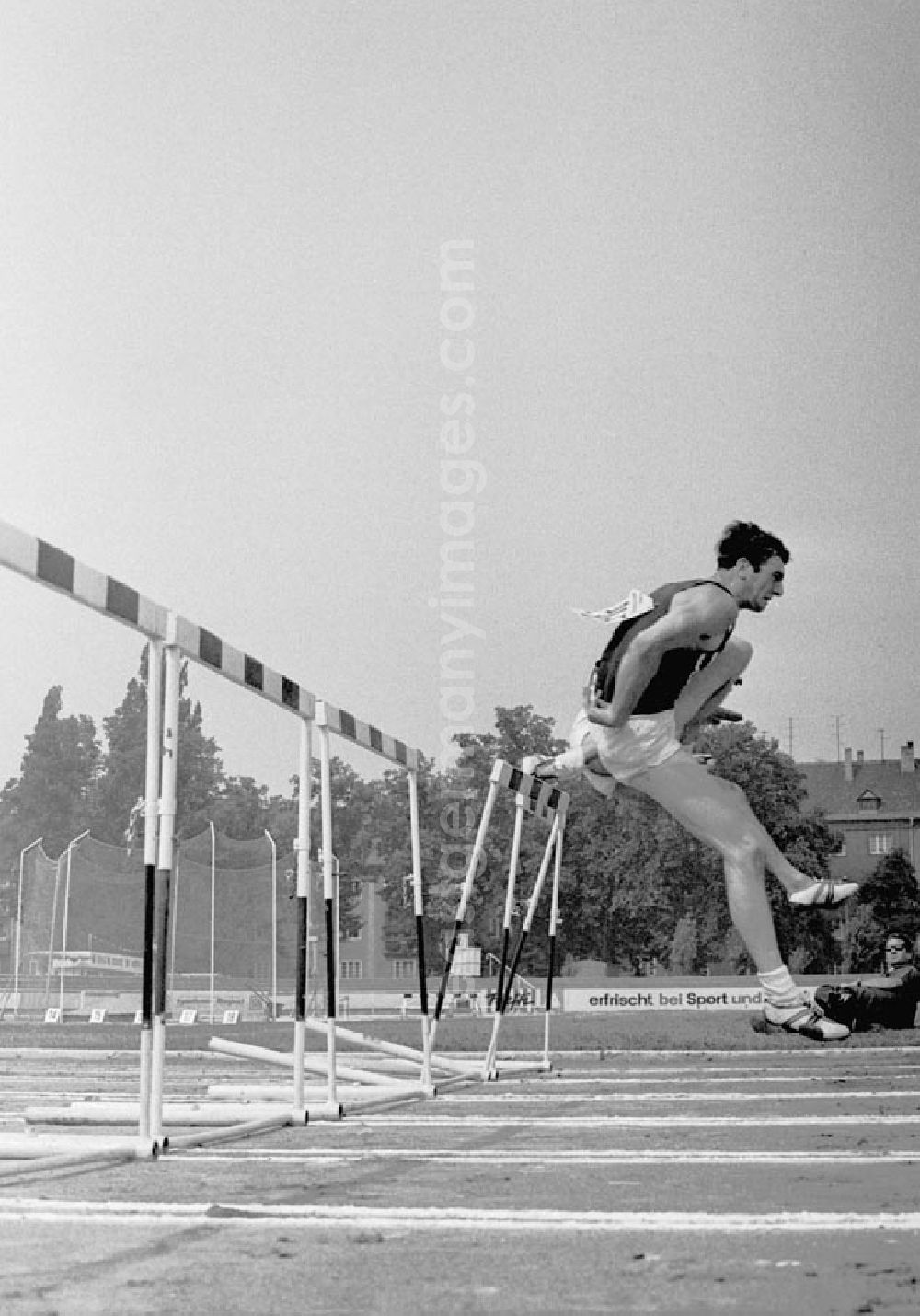 GDR image archive: Halle - 27.-30.07.1967 XX. Leichtathletik Meisterschaft Halle 110 m Hürden (1