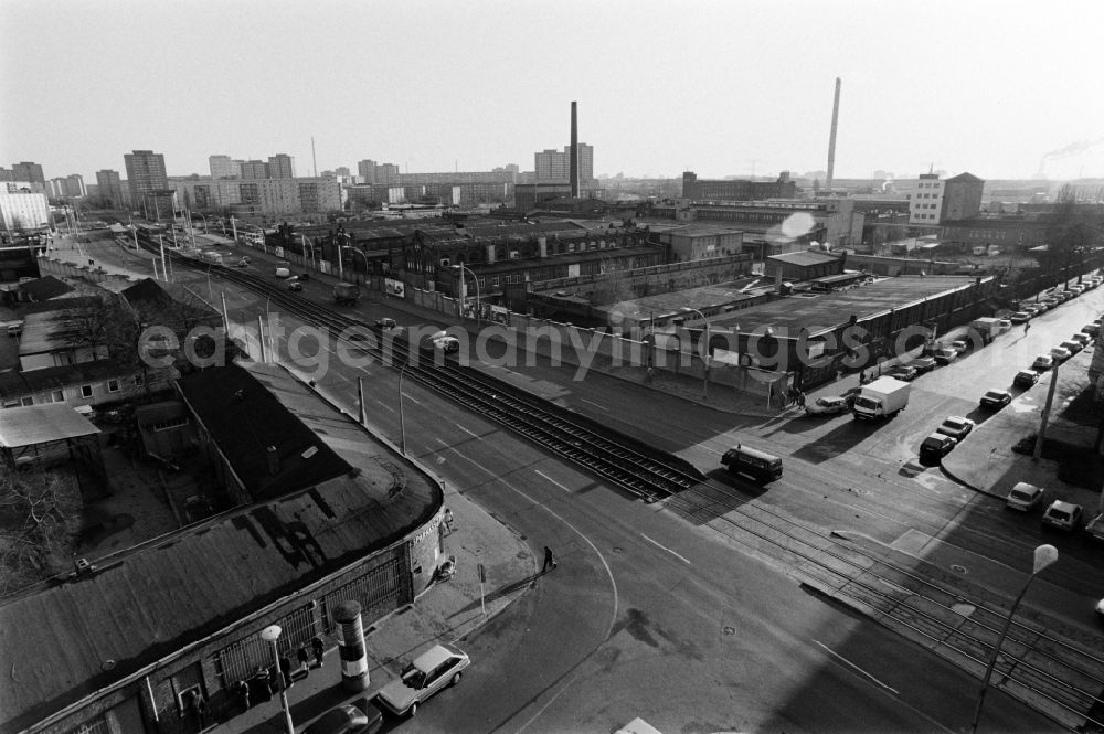 GDR photo archive: Berlin - Production facilities and production equipment of the municipal slaughterhouse at the Leninallee (today Landsberger Allee ) in Berlin, the former capital of the GDR, German Democratic Republic