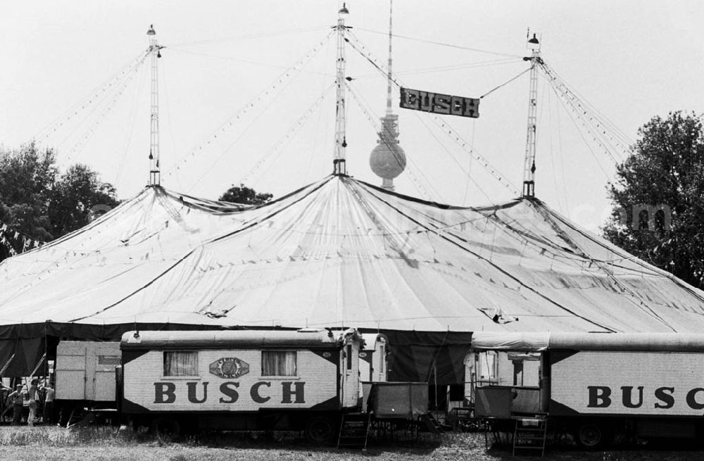 : Zirkus Busch baut Zelt auf 04.07.9
