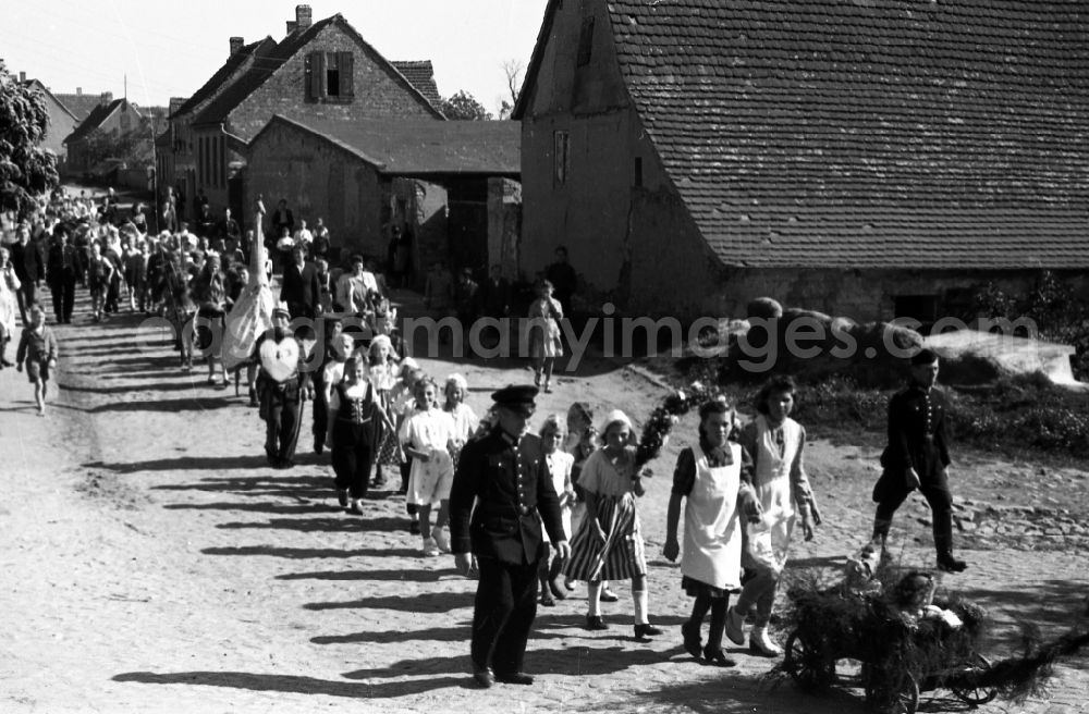 GDR image archive: Merseburg - Circus Schnick Schnack guests in Merseburg in the federal state Saxony-Anhalt in Germany