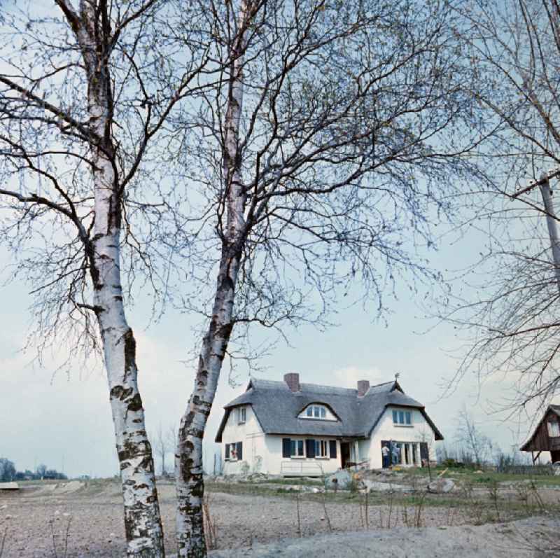 House at the Baltic Sea in Ahrenshoop in the state Mecklenburg-Western Pomerania on the territory of the former GDR, German Democratic Republic