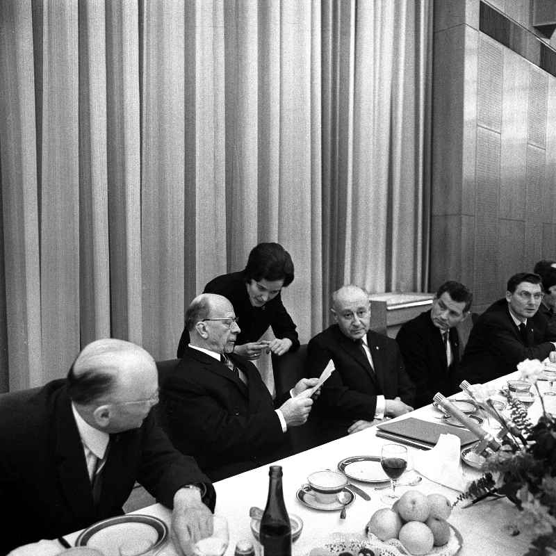 25.01.1968 Berlin: Walter Ulbricht gab Empfang für 14