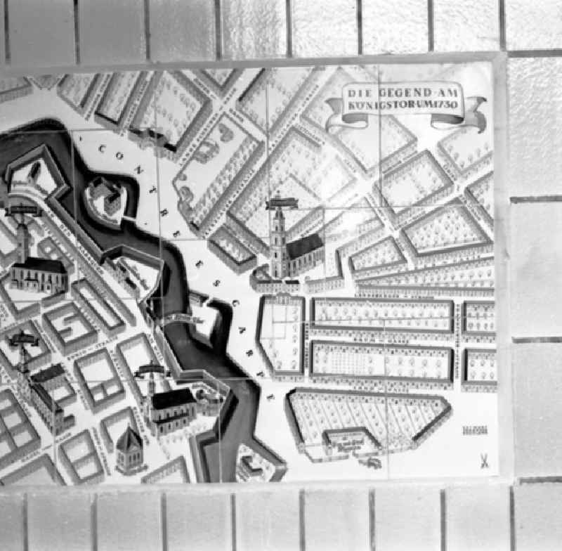 20.08.1969
8 Meissener Mosaikbilder im Alextunnel Entwicklung des Alexanderplatzes vom 18.-2