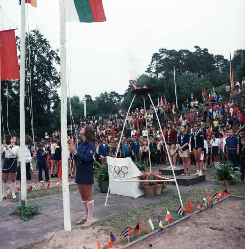 Award ceremony at the sports competition Spartakiade in Berlin