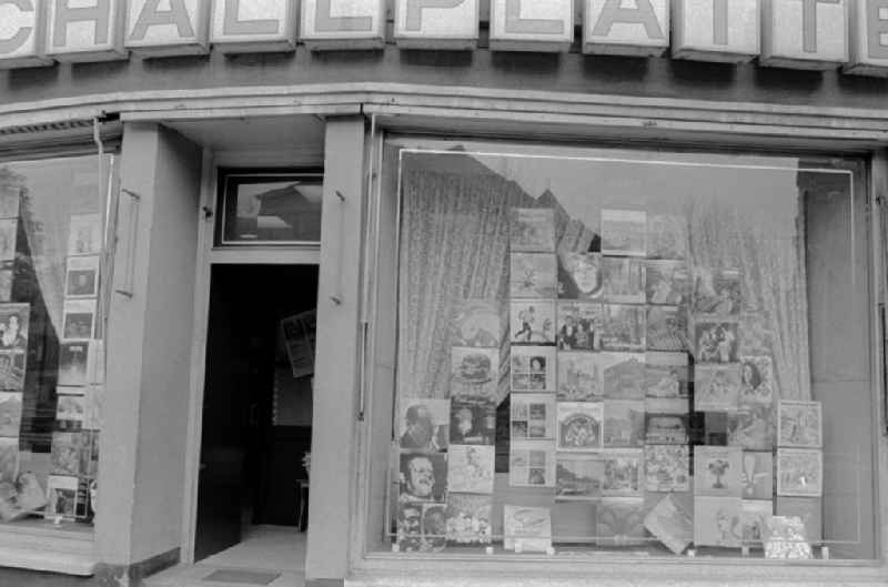 House front and Shopwindow for records retail store in the borough Berlin-Pankow or Prenzlauer Berg