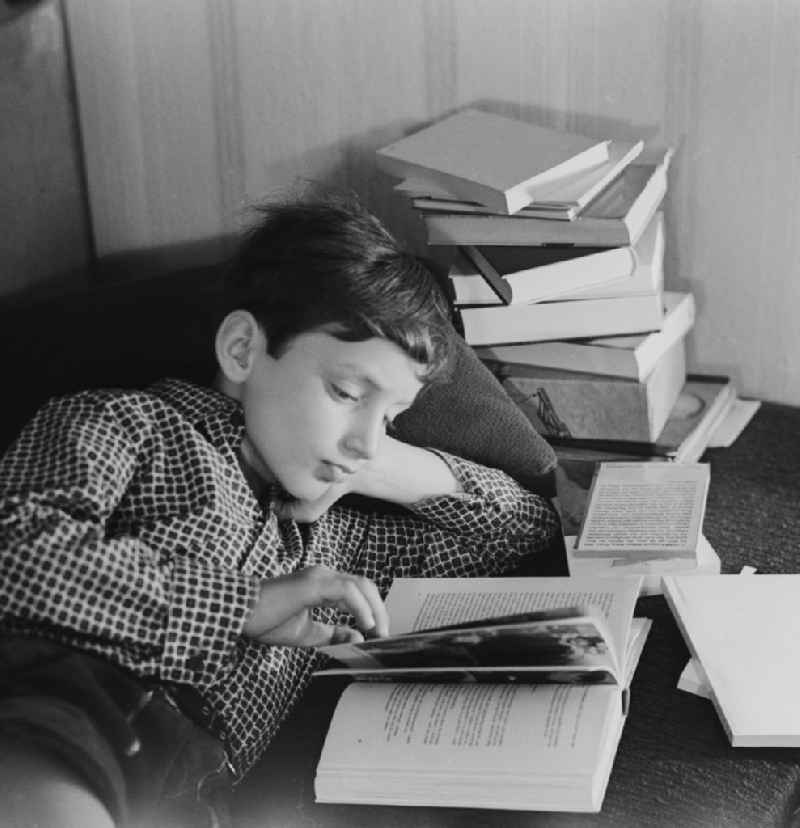 A boy when read in books, in Berlin