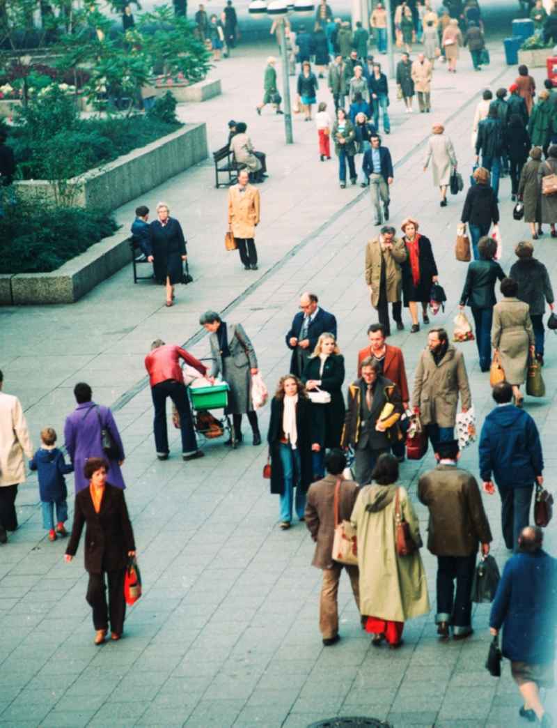 People on the Rathauspassage, Alexpassage at Alexanderplatz in Berlin