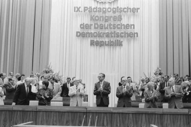 9. Pedagogical Congress in Berlin, the former capital of the GDR, the German Democratic Republic