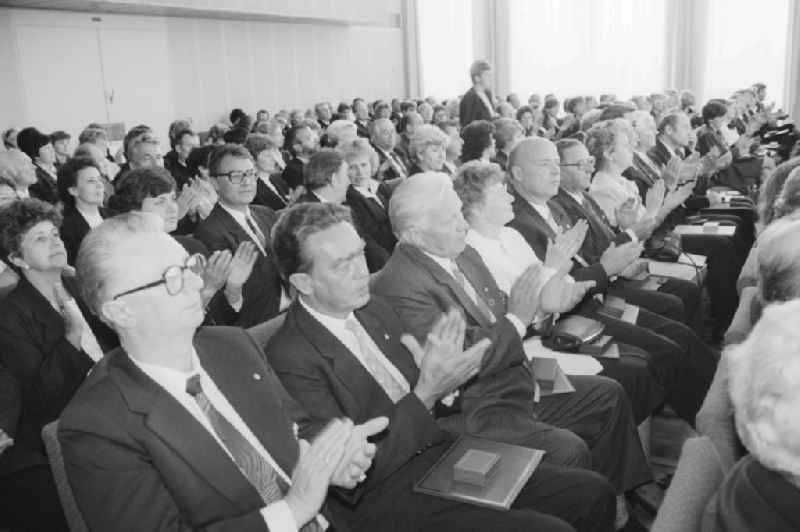 Participants in the 'Day of the Teacher' event in the House of the State Council in Berlin East Berlin on the territory of the former GDR, German Democratic Republic