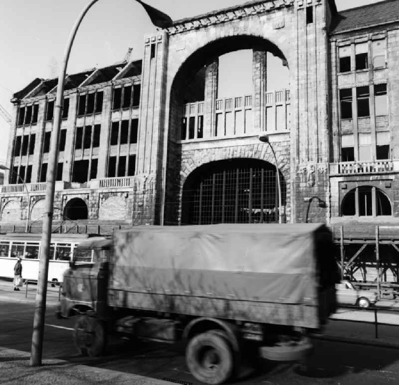 Construction site for the new building of the Friedrichstadt Palast in Berlin, the former capital of the GDR, the German Democratic Republic