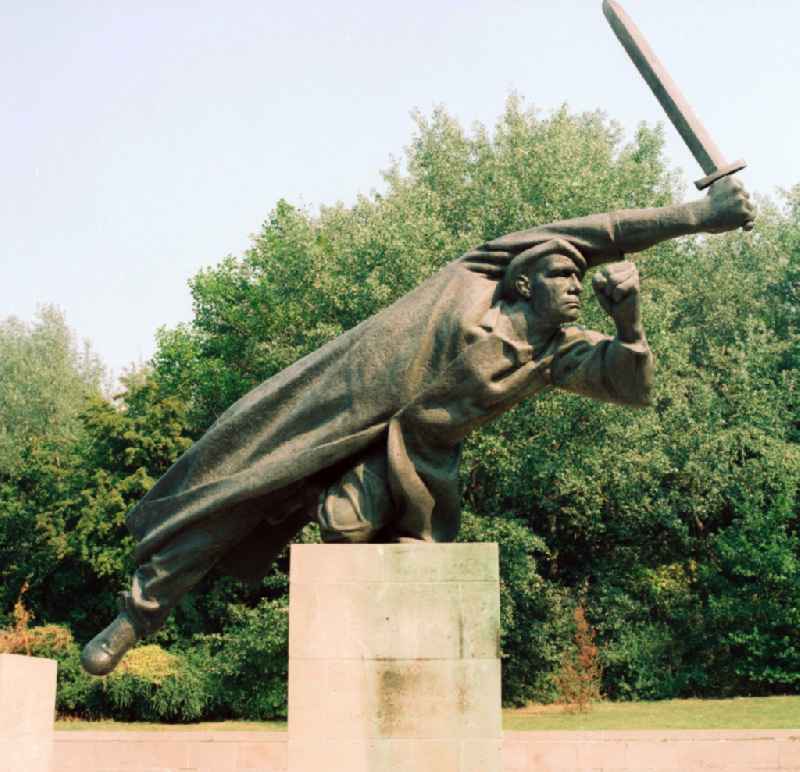 Monument to the German fighters of Spain Fritz Cremer in Friedrichshain park in Berlin, the former capital of the GDR, German Democratic Republic