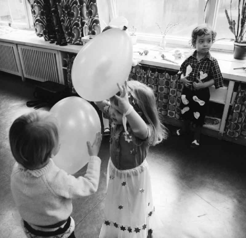 Carnival event in a nursery school in Berlin, the former capital of the GDR, German democratic republic