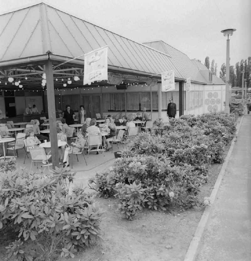 Restaurant in the cultural park Plaenterwald in Berlin, the former capital of the GDR, German democratic republic