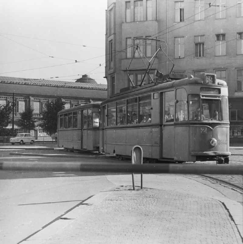 BVG Tram line 69 to Johannisthal in Berlin, the former capital of the GDR, German democratic republic