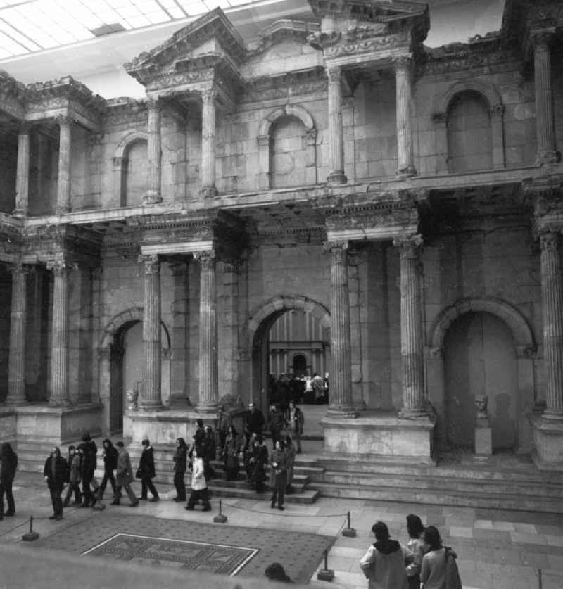 The monumental market gate of Miletus in the Pergamonmuseum in Berlin, the former capital of the GDR, German democratic republic
