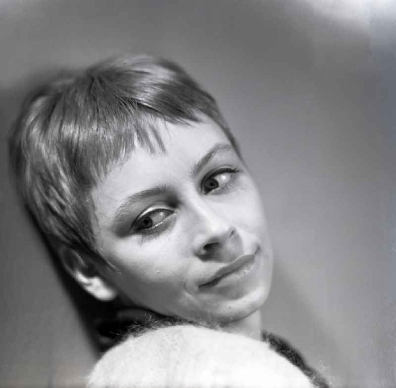 Portrait the actress Jutta Hoffmann in Berlin Eastberlin, the former capital of the GDR, German Democratic Republic