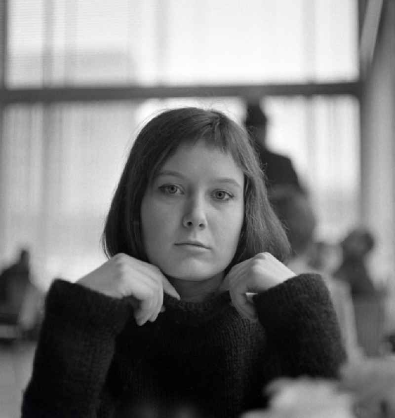 Portrait of actress Christine Lechle in Eastberlin on the territory of the former GDR, German Democratic Republic