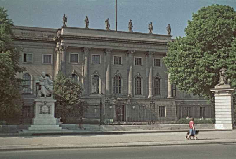Campus - university building for the training of future university graduates ' Humboldt-Universitaet zu Berlin ' on street Unter den Linden in the district Mitte in Berlin Eastberlin on the territory of the former GDR, German Democratic Republic