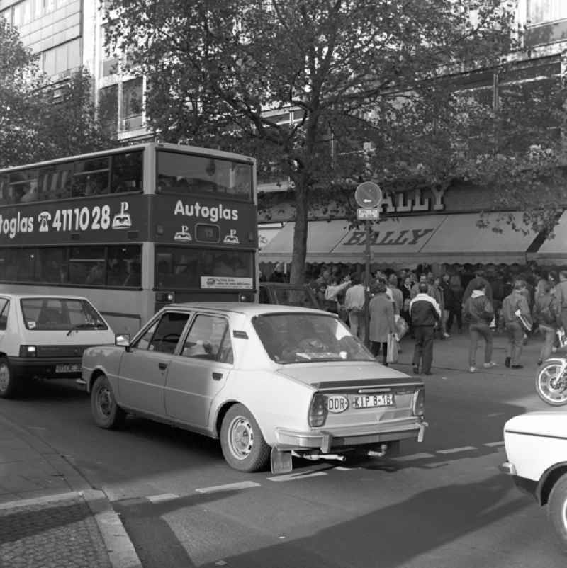 East German cars, for example, the type Skoda dominate the Kurfürstendamm in West Berlin. On