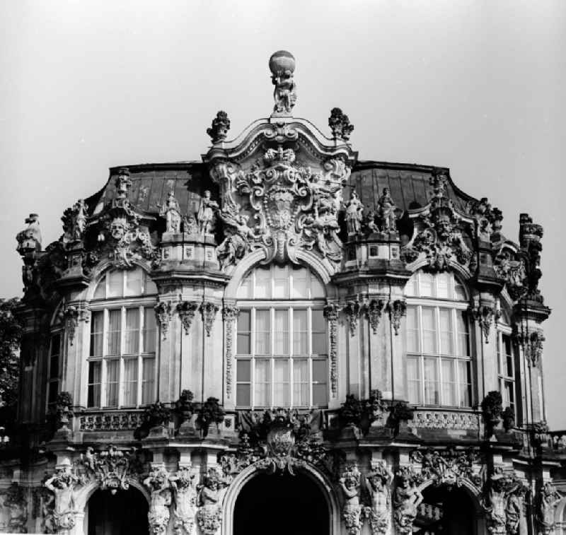 The Wall pavilion in the Zwinger in Dresden in Saxony on the territory of the former GDR, German Democratic Republic