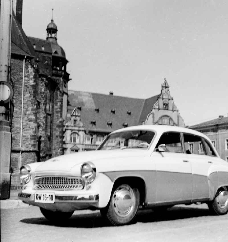 Wartburg 311 of the car work Eisenach in Dresden in the federal state Saxony in the area of the former GDR, German democratic republic