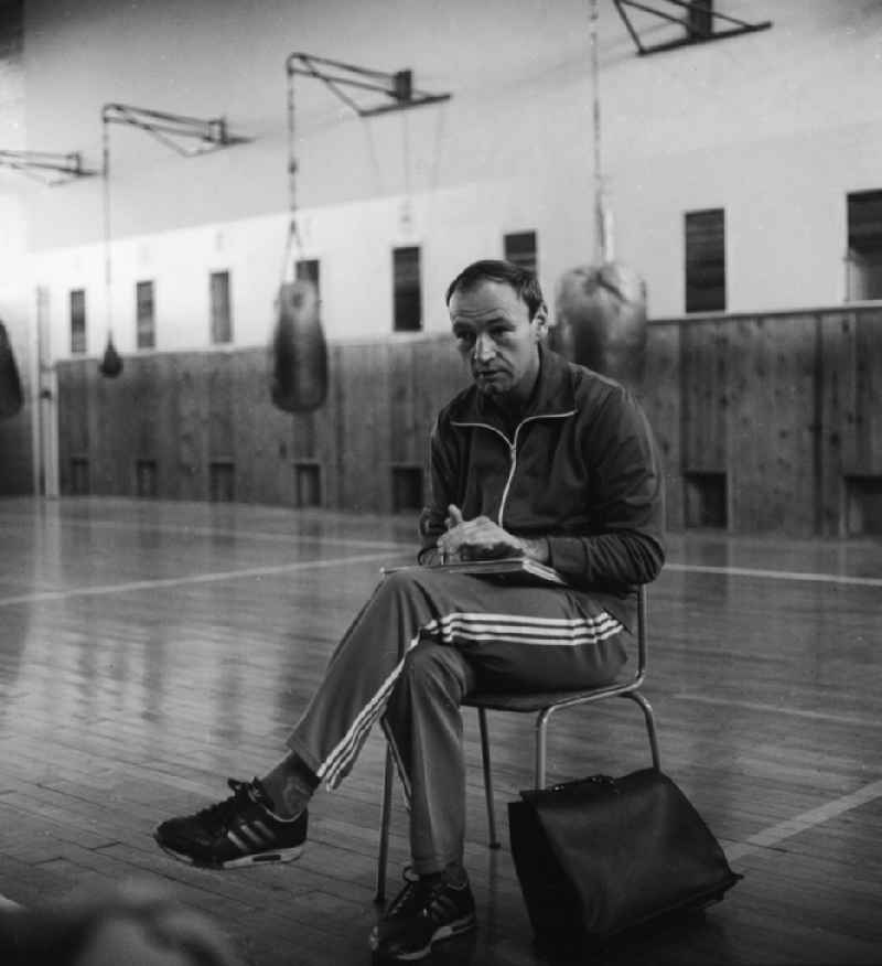 Olympic champion in the boxing and box trainer Manfred cloud in Frankfurt (Or) in the federal state Brandenburg in the area of the former GDR, German democratic republic