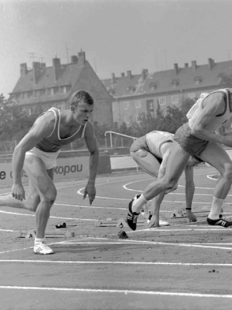27.-30.07.1967
XX. Leichtathletik Meisterschaft Halle
links Max Klauß, rechts Herbert Wessel, Potsdam (1