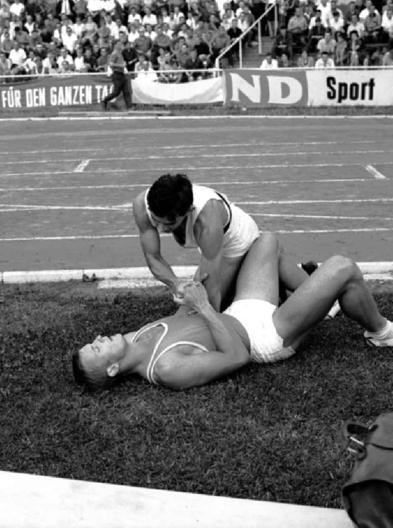 27.-30.07.1967
XX. Leichtathletik Meisterschaft Halle
Max Klauß und Bernd Borth (1