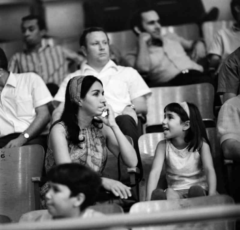 Audience at a sports event in Havanna in Kuba