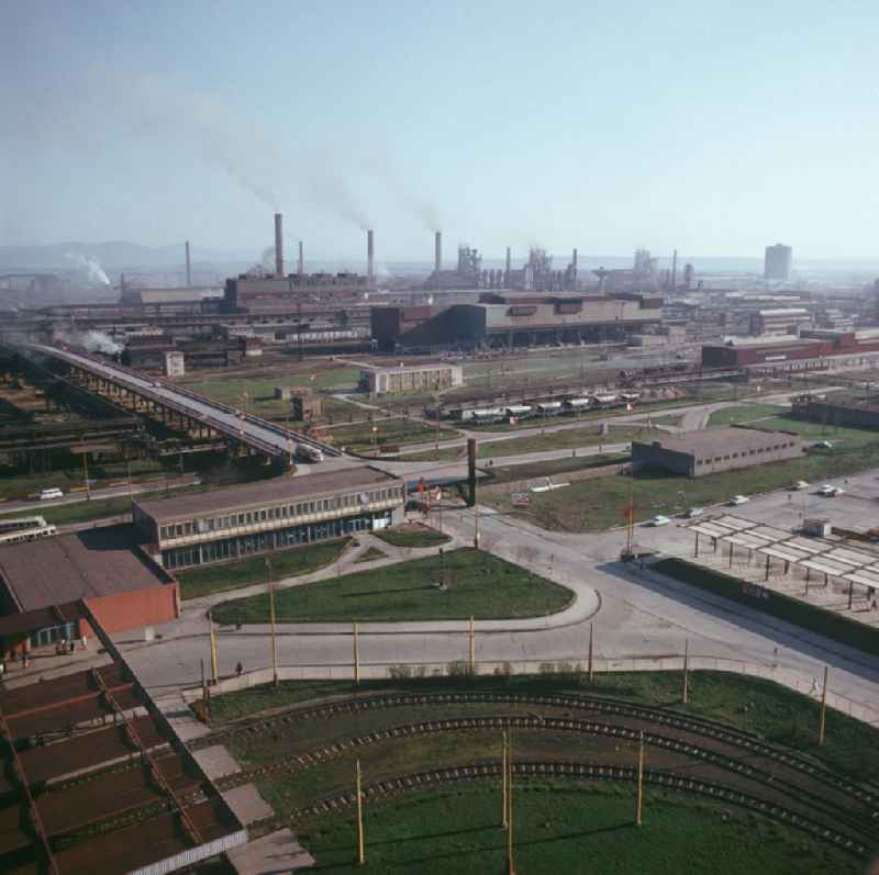 Blick auf das 1959 als Volkseigener Betrieb gegründete Stahlwerk der ostslowakischen Stadt Kosice.