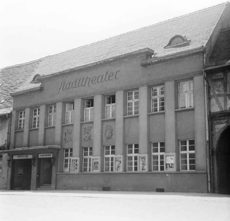 The municipal theatre in Koethen (Anhalt) in the federal state of Saxony-Anhalt on the territory of the former GDR, German Democratic Republic