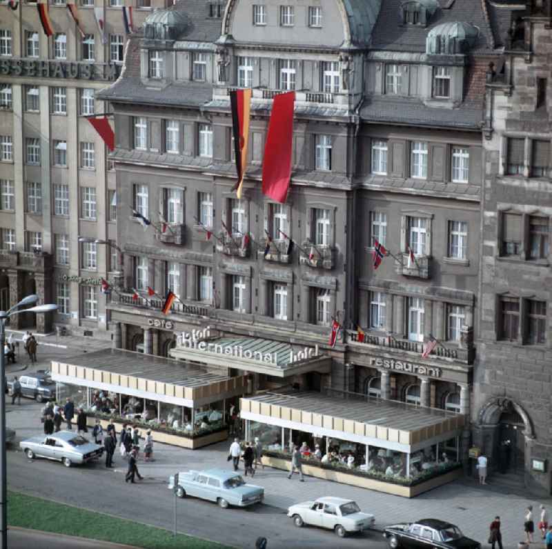 Blick auf das Hotel International in Leipzig. Das älteste Luxushotel Leipzigs gehörte als Hotel Fürstenhof in der ersten Hälfte des 2