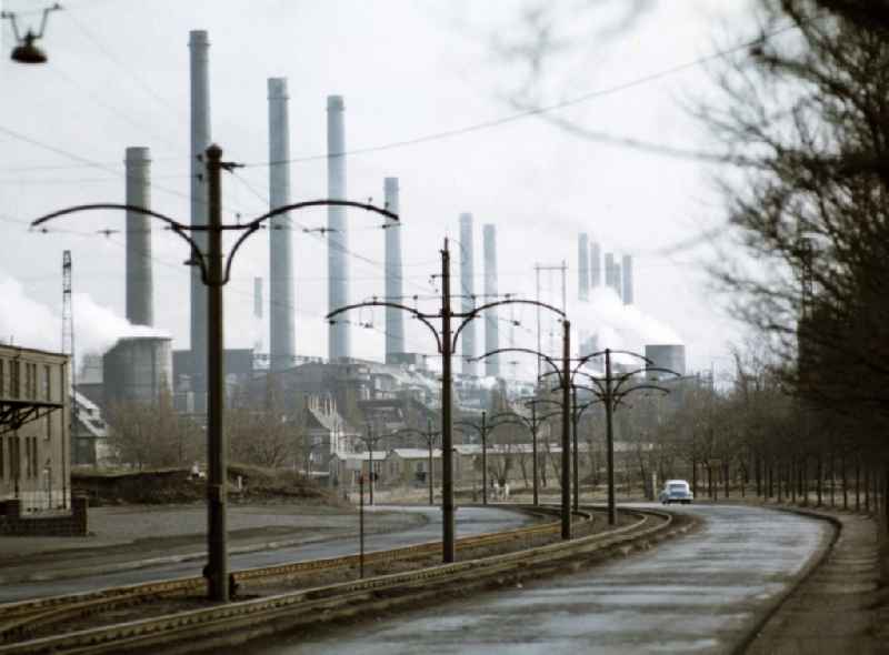 Leuna 15.1.1964 Blick auf die Industrieanlagen des VEB Leuna-Werke Walter Ulbricht. An dem bedeutendsten Chemie-Standort der DDR waren bis zu 40.00