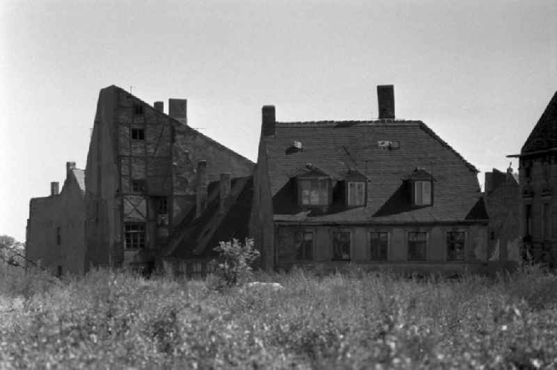 Old building ruins on the outskirts of Magdeburg