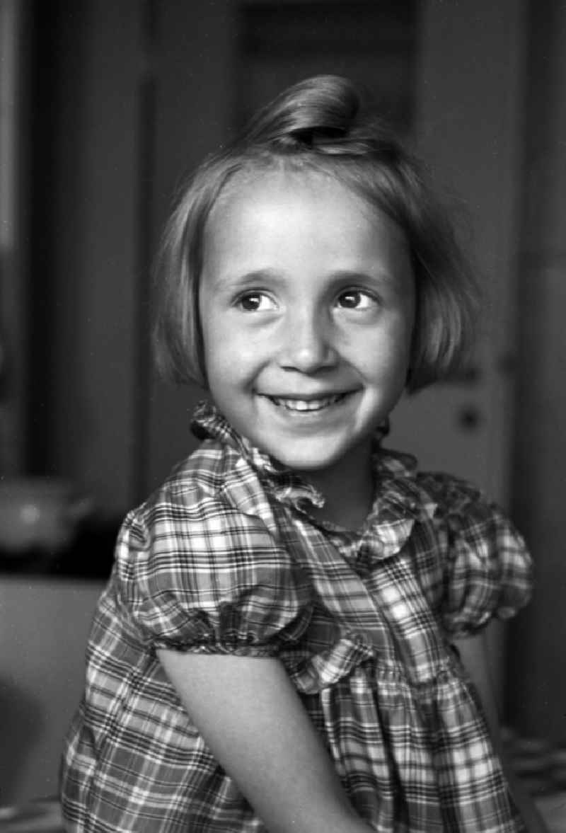 Little girl in the portrait in Merseburg in the federal state Saxony-Anhalt in Germany